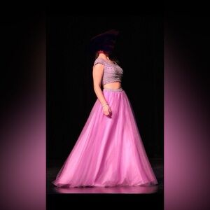Pageant/Prom two piece down excellent condition